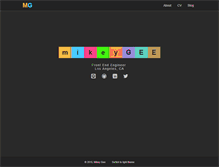 Tablet Screenshot of mikeygee.com